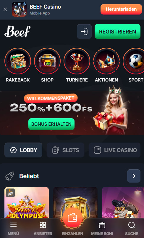 Willkommensbonus und Promotionen